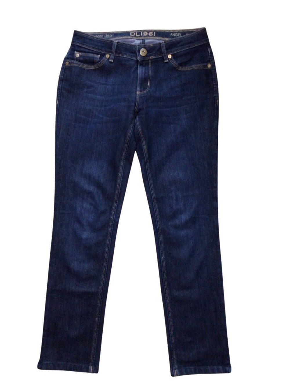 DL1961 Jeans Women’s 27 Blue Angel Mid Rise Skinny Ankle Mariner Dark Wash Denim